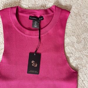 Sincerely Jules Pretty in Pink Spring Fuschia Ribbed Crewneck